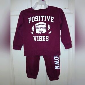 Garanimals 2 Piece Jogger Set 3T/NP3 Burgundy